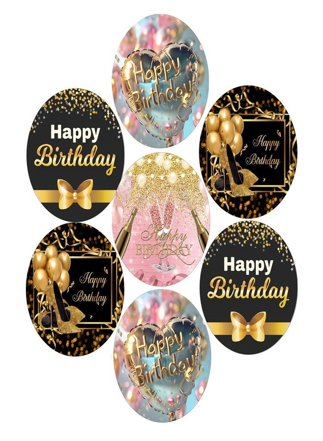 SLGIFT ملصقات فينيل بتصميم عيد ميلاد سعيد من SLGIFT، ملصقات فينيل ذاتية اللصق، 40 قطعة، ملصقات دائرية 2 × 2 بوصة، 4 تصاميم فريدة، R187 - Image 1